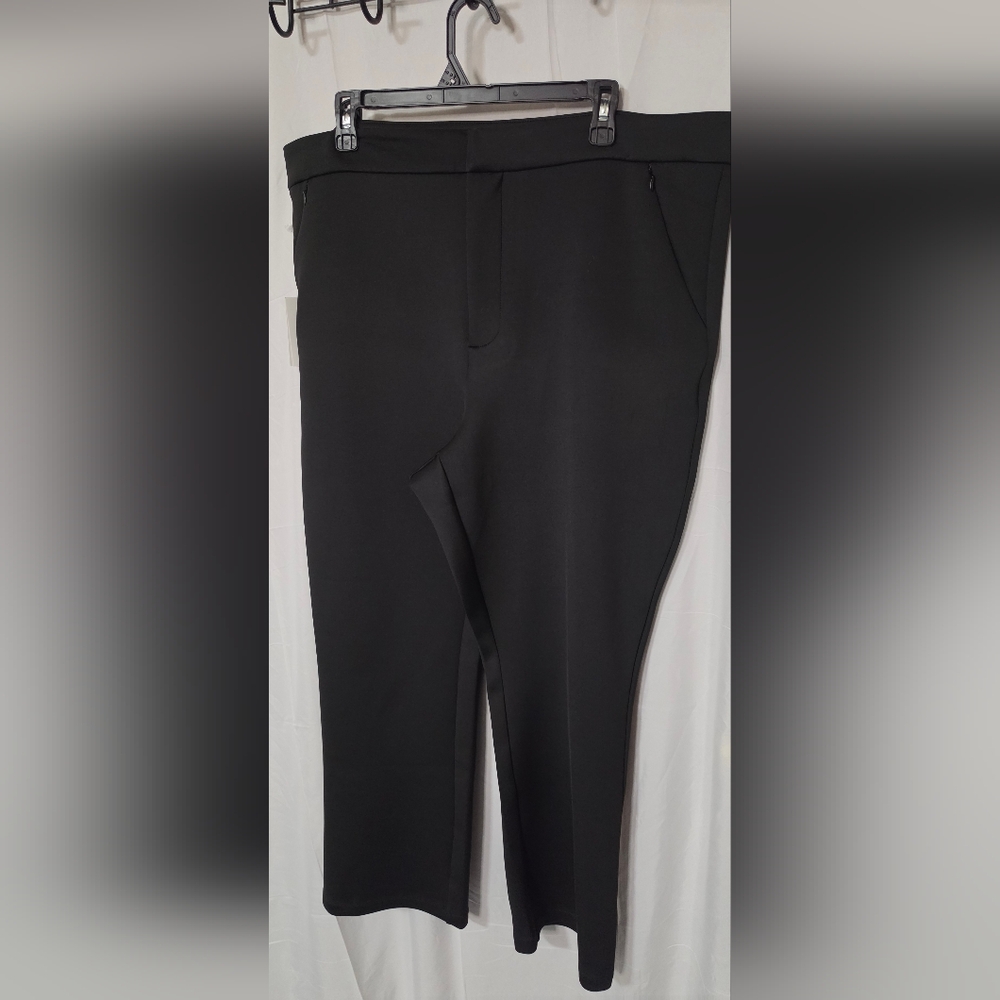 Good American Black Straight Leg Pants
